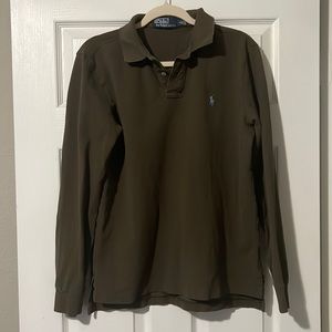 Ralph Lauren Polo Men's Large brown long sleeve shirt